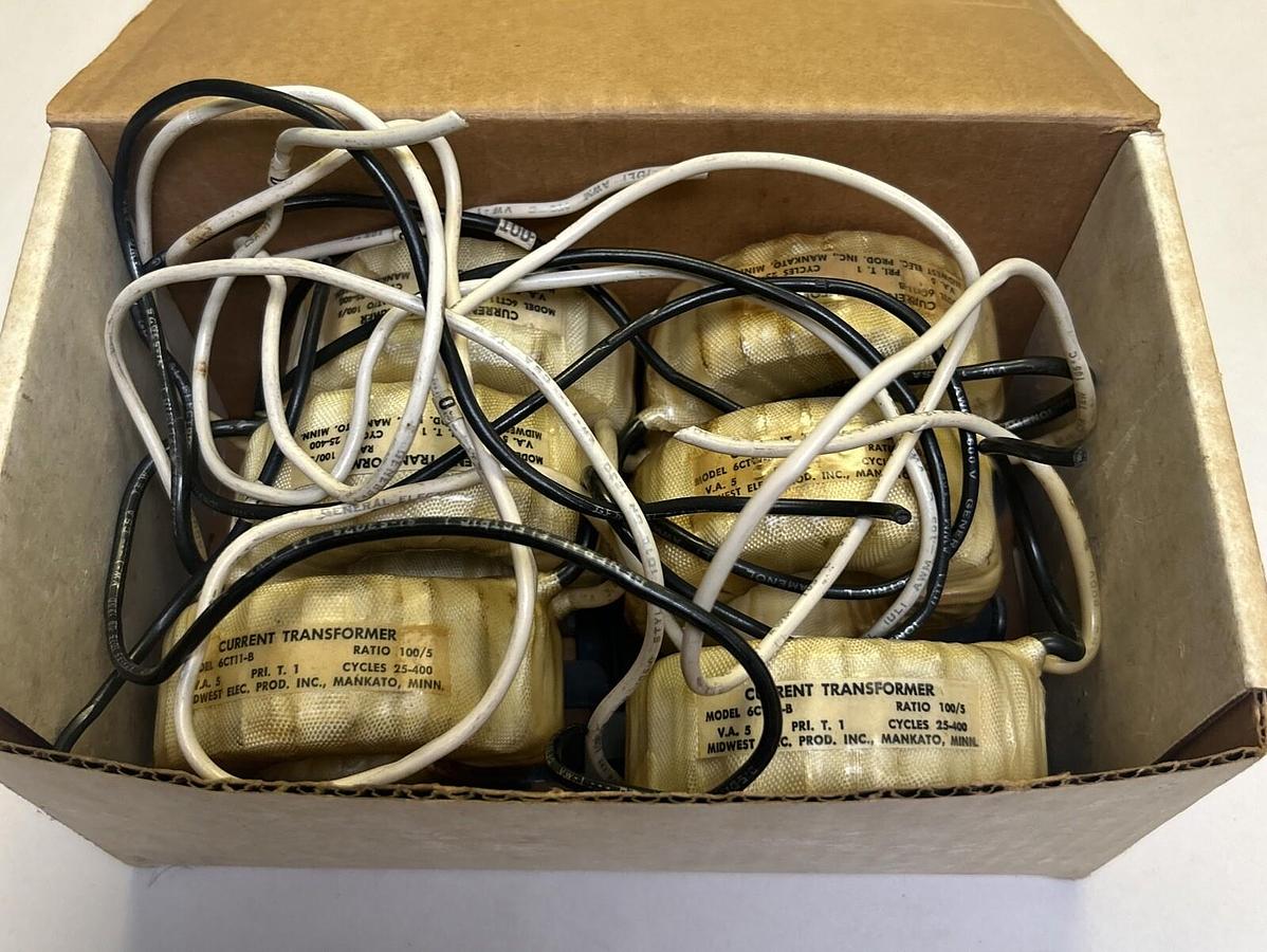 Used MIDWEST ELECTRIC,6CT11-B,CURRENT TRANSFORMER LOT OF 6