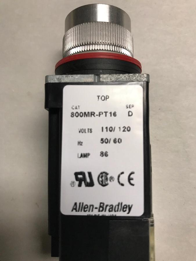 Allen Bradley,800MR-PT16,Pilot Light Push Button no Lense