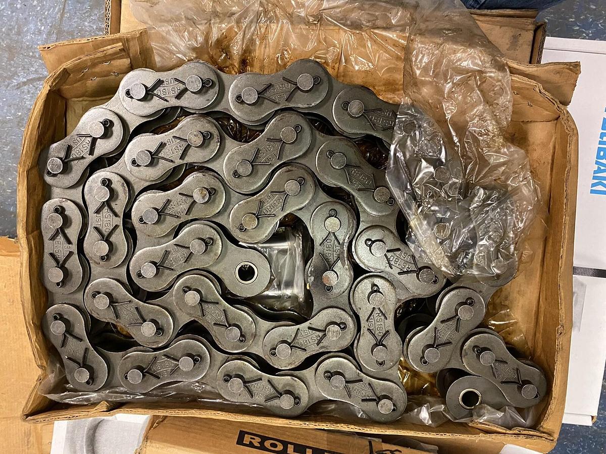 US TSUBAKI,180CB,RS 180 COTTER 10ft ROLLER CHAIN