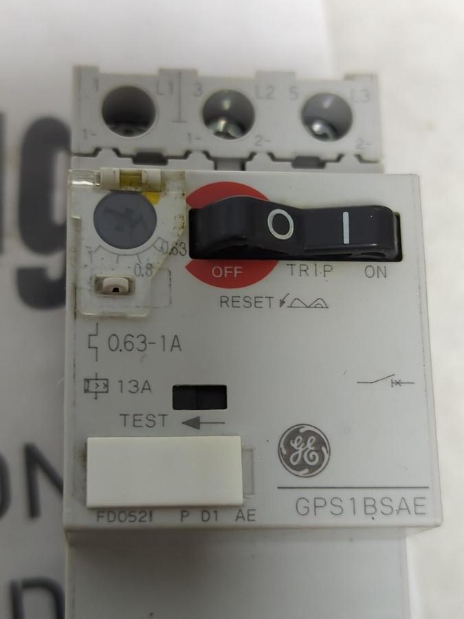 GENERAL ELECTRIC,GPS1BSAE,MANUAL MOTOR STARTER 100kA NOS