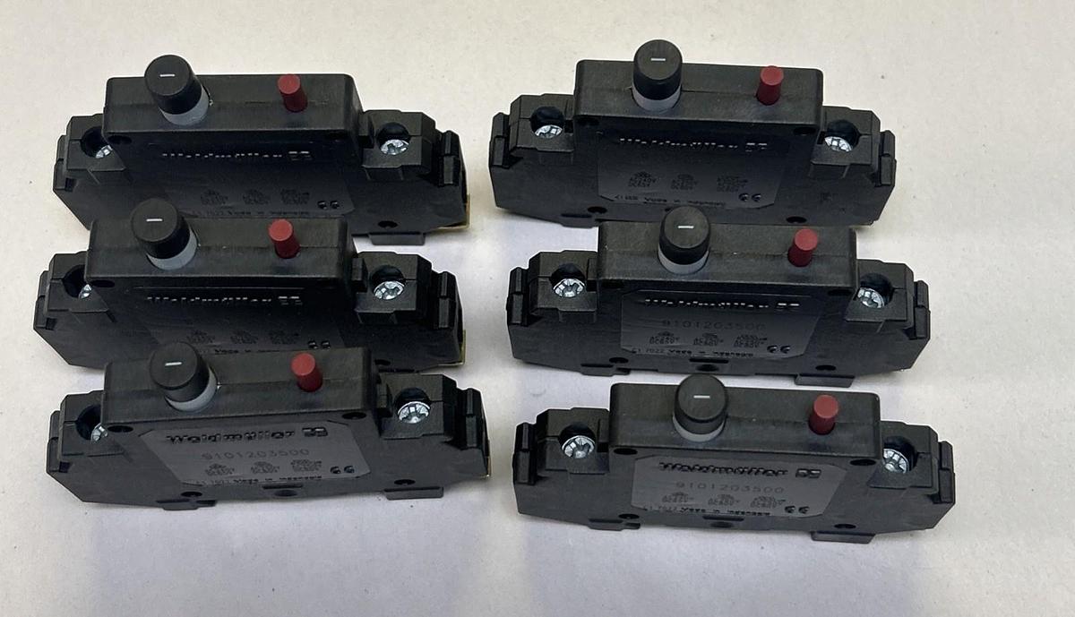 WEIDMULLER,9101203500,CIRCUIT BREAKER 1A 250V 1P LOT OF 6 NOS
