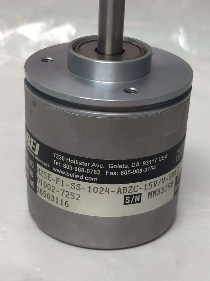 Used BEI,01002-7252,H25E-F1-SS-1024-ABZC-15V/V-SM12 PRE-OWNED