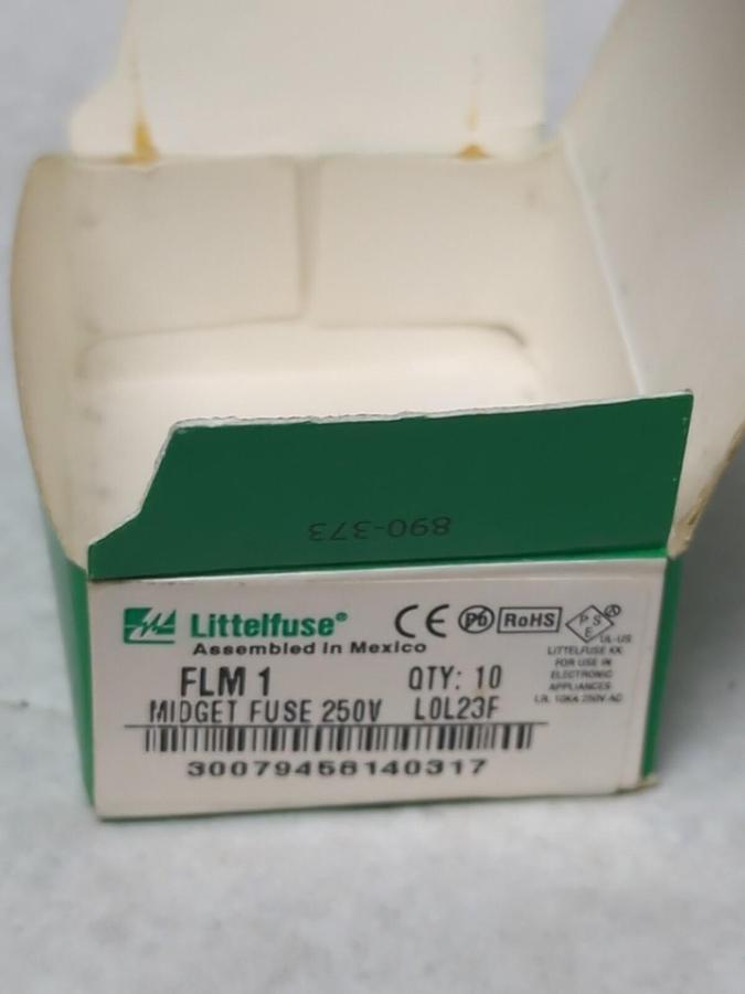 LITTELFUSE,FLM1,TIME-DELAY 1 AMP FUSES BOX OF 10 NOS