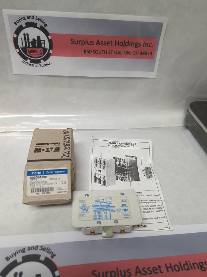 EATON,C320KGS32,AUXILIARY CONTACT SERIES A2 NOS