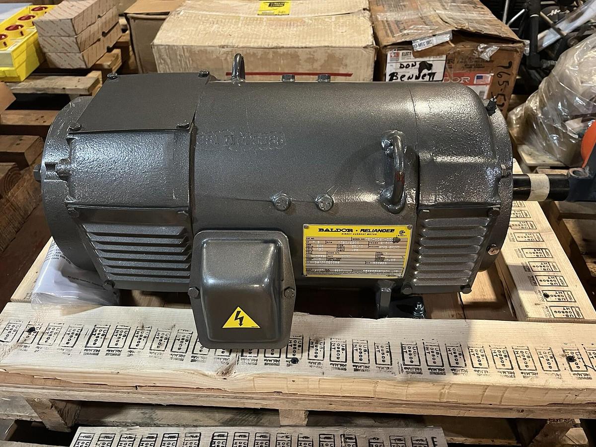 Used BALDOR,T21-0061-0053,DC MOTOR 7.5HP 1750/2300 RPM 218AT 240VDC
