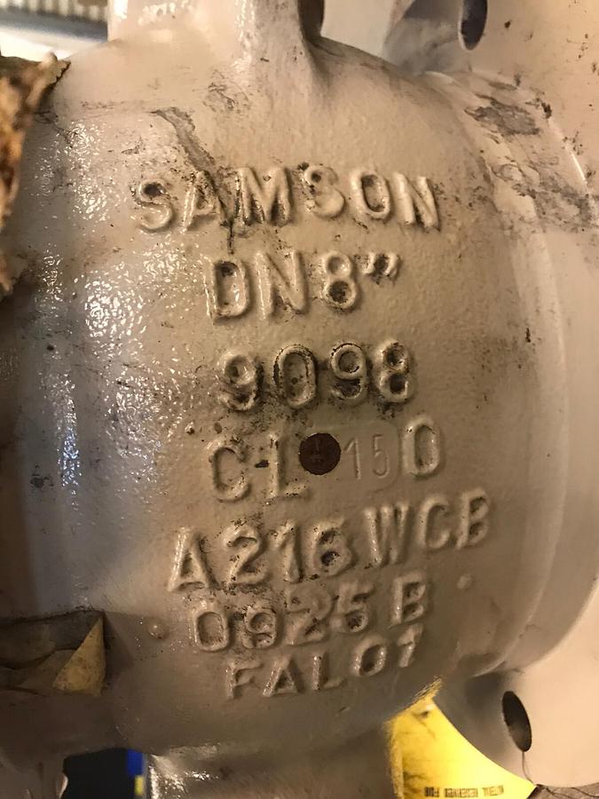 Samson,3310-02,8IN Butterfly Valve with Radius Pneumatic Actuator AS-100 120PSIG