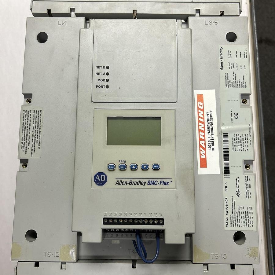 Used ALLEN BRADLEY,150-F361NCR,SMART MOTOR CONTROLLER 150-300 HP