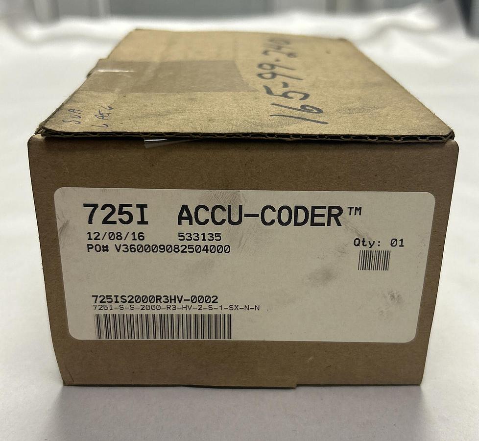 Used ACCU-CODER,725I-S-S-2000-R3-HV-2-S-1-SX-N-N,ENCODER NEW