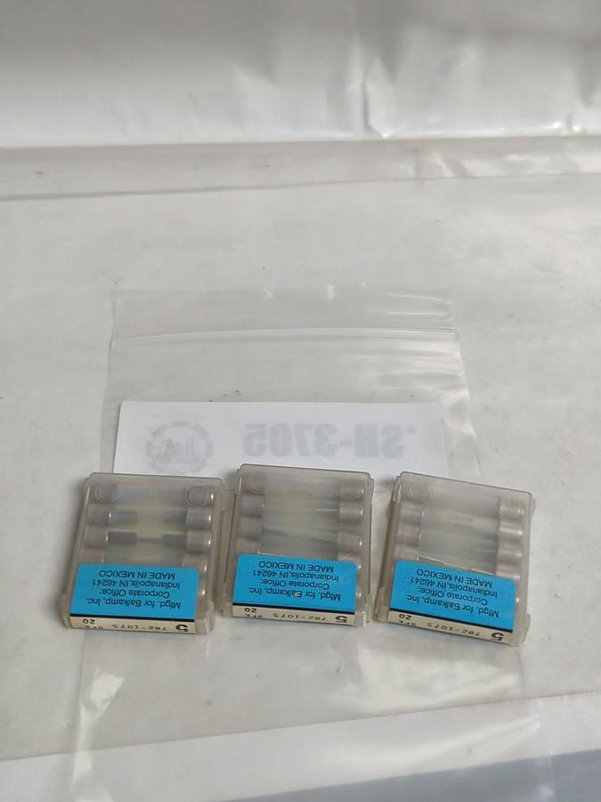 NAPA,782-1075 SFE 20,GLASS FUSE LOT OF 15 PCS NOS