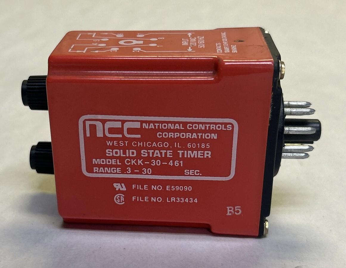 Used NCC,CKK-30-461,SOLID STATE TIMER .3-30 SEC
