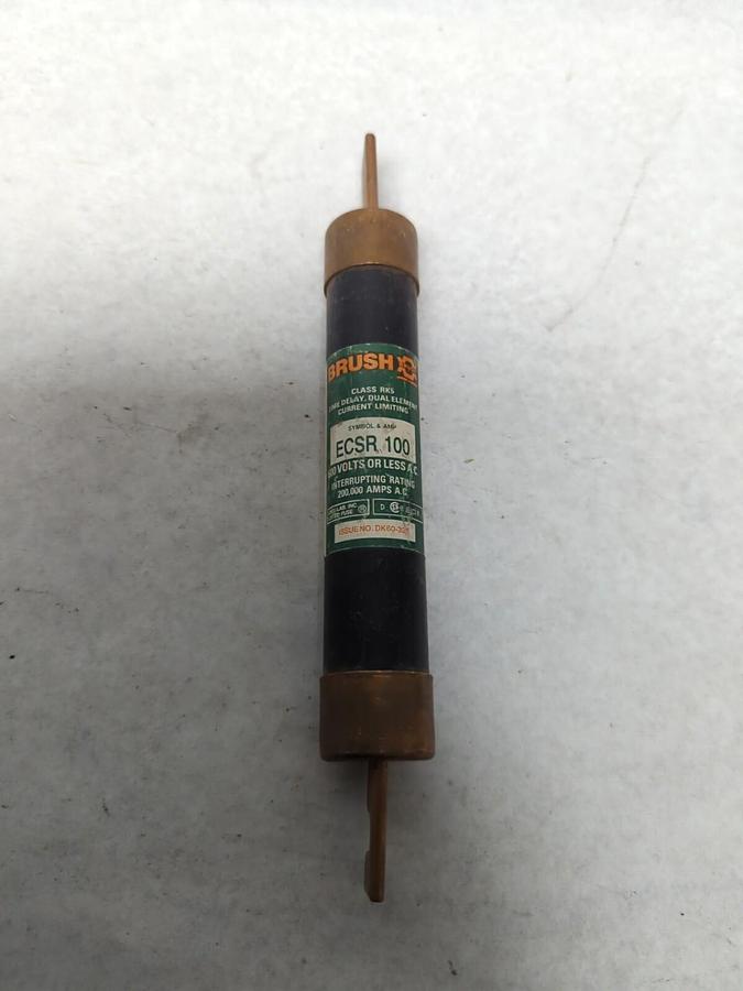 Used BRUSH,ECSR-100,CLASS RK5 FUSE 100 AMP PRE-OWNED