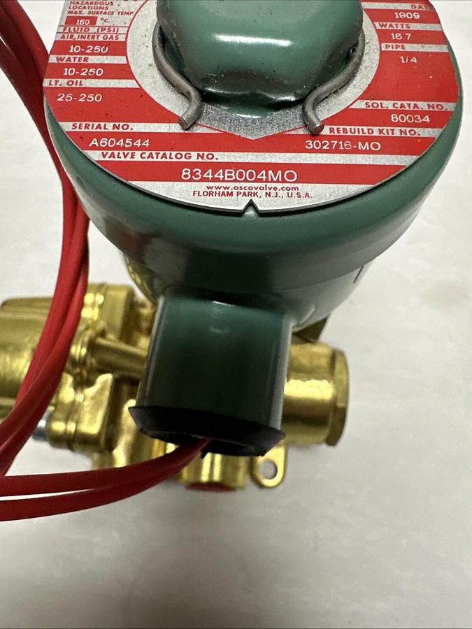 Asco,8344B004M0,Solenoid Valve