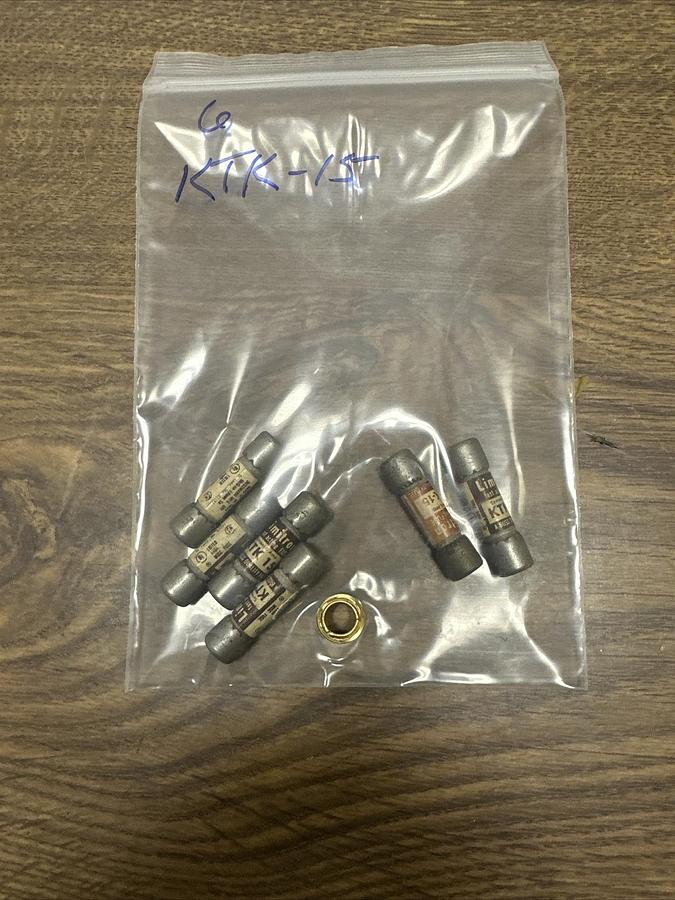 LImitron,KTK-15,15 AMP Fast Acting Fuse LOT of 6