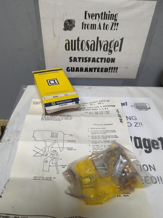 SQUARE D,64596,TYPE HE-1 CONTACT KIT NOS