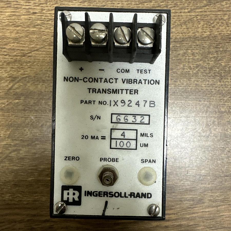 Used Ingersoll Rand,1X9247B,Non-contact vibration transmiter
