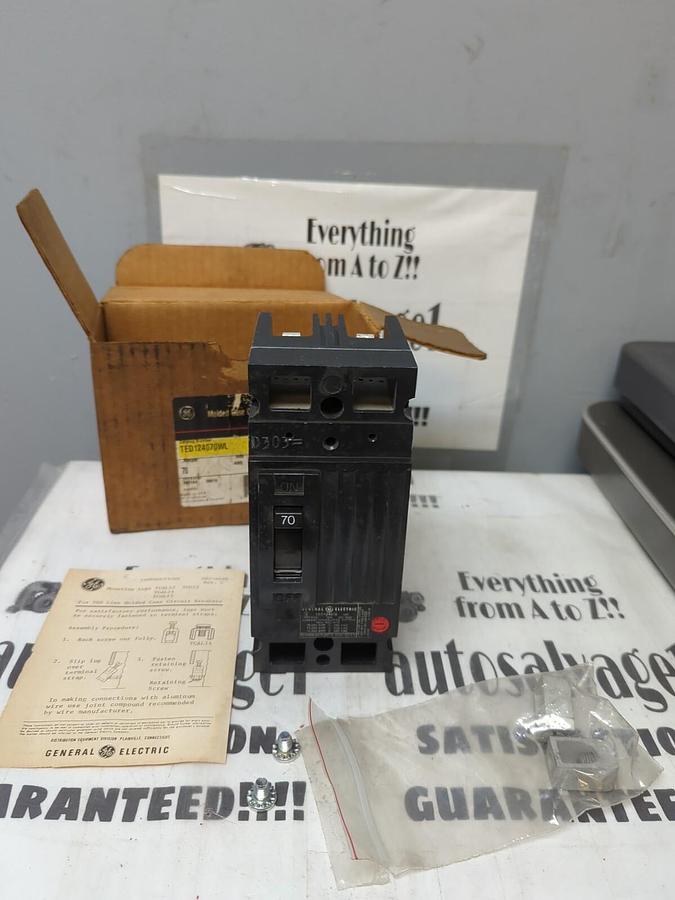 GE,TED124070WL,CIRCUIT BREAKER 70 AMP 2-POLE 480 VOLT