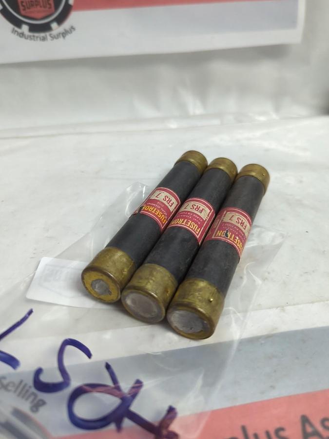 Used COOPER BUSSMANN,FRS 7,FUSETRON 7 AMP FUSE LOT OF 3 PRE-OWNED