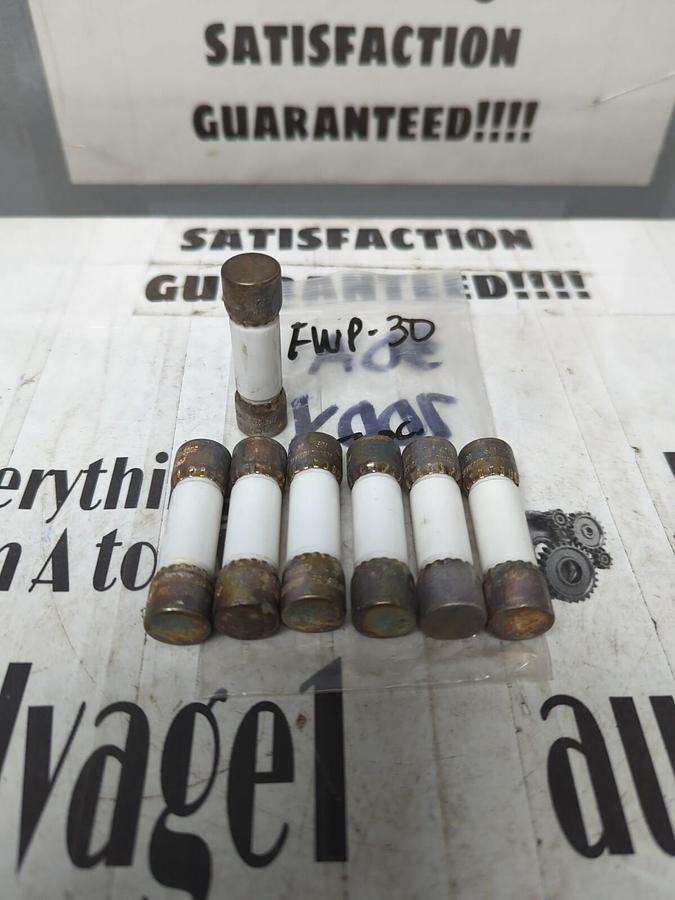 BUSSMANN,FWP 30,SEMI-CONDUCTOR 30 AMP FUSES LOT OF 7 NOS