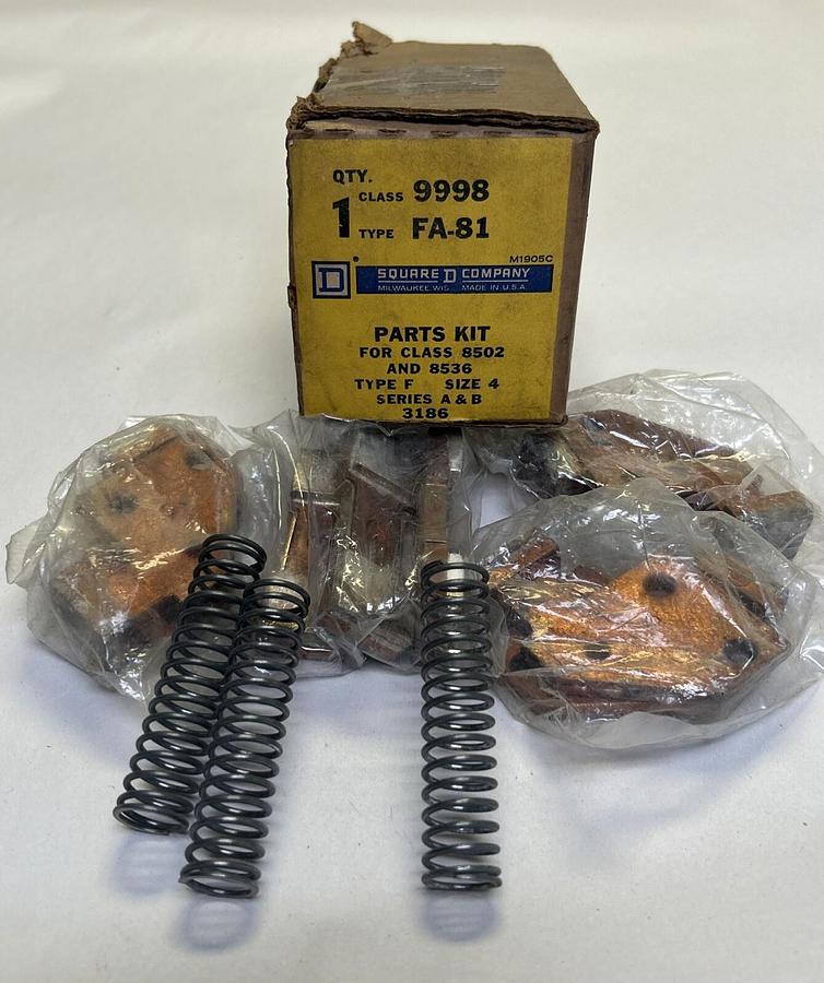 SQUARE D,9998FA-81,CONTACT KIT SIZE 4 NOS