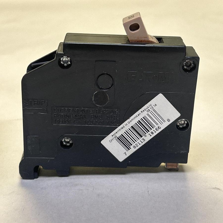 Used EATON,CH130,CIRCUIT BREAKER 30A 120/240V 1P LOT OF 3