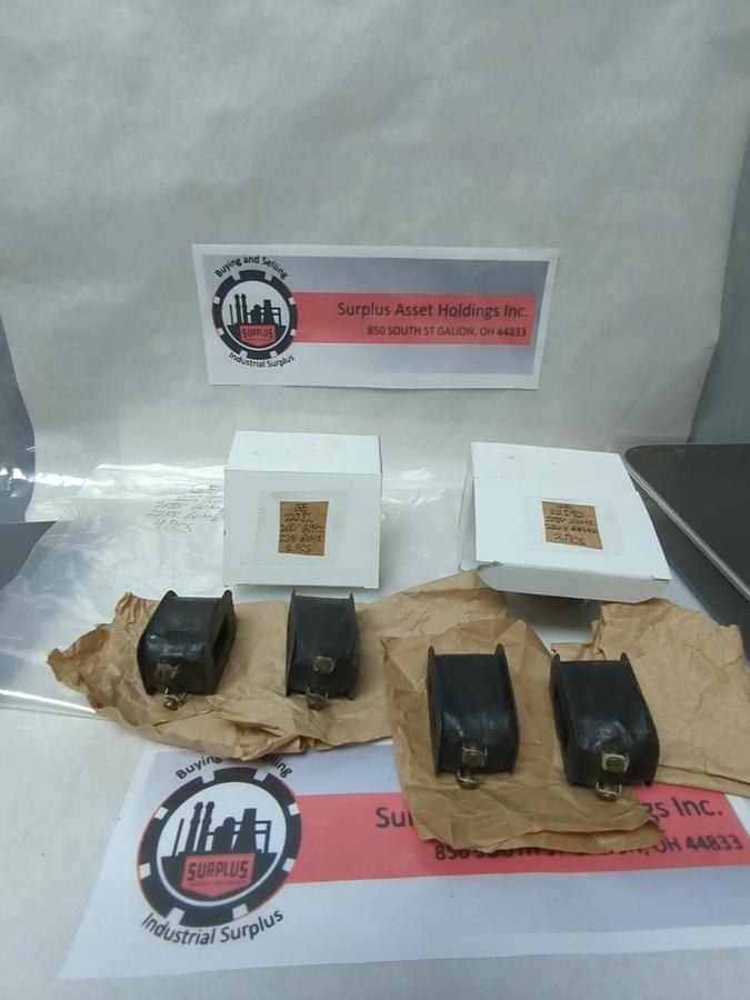 Used GENERAL ELECTRIC,22D82,COIL 208V 60HZ 220V 60HZ LOT OF 4 PRE-OWNED