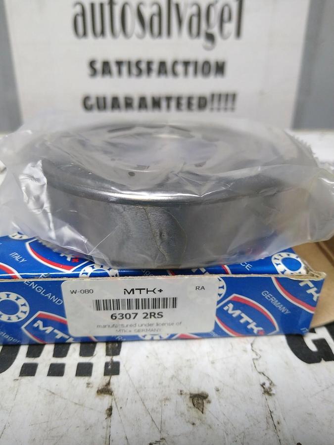 MTK BEARING,6307-2RS,DEEP GROOVE BALL BEARING DOUBLE SEALED NOS