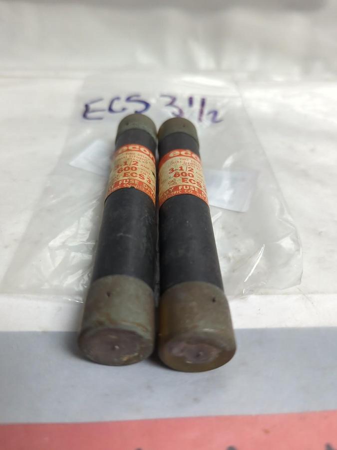 Used CEFCO,ECS 3-1/2,TIME-DELAY 3-1/2 AMP FUSE LOT OF 2 PRE-OWNED