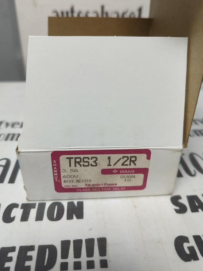 GOULD SHAWMUT,TRS 3-1/2R,TRI-ONIC FUSES BOX OF 10 NOS