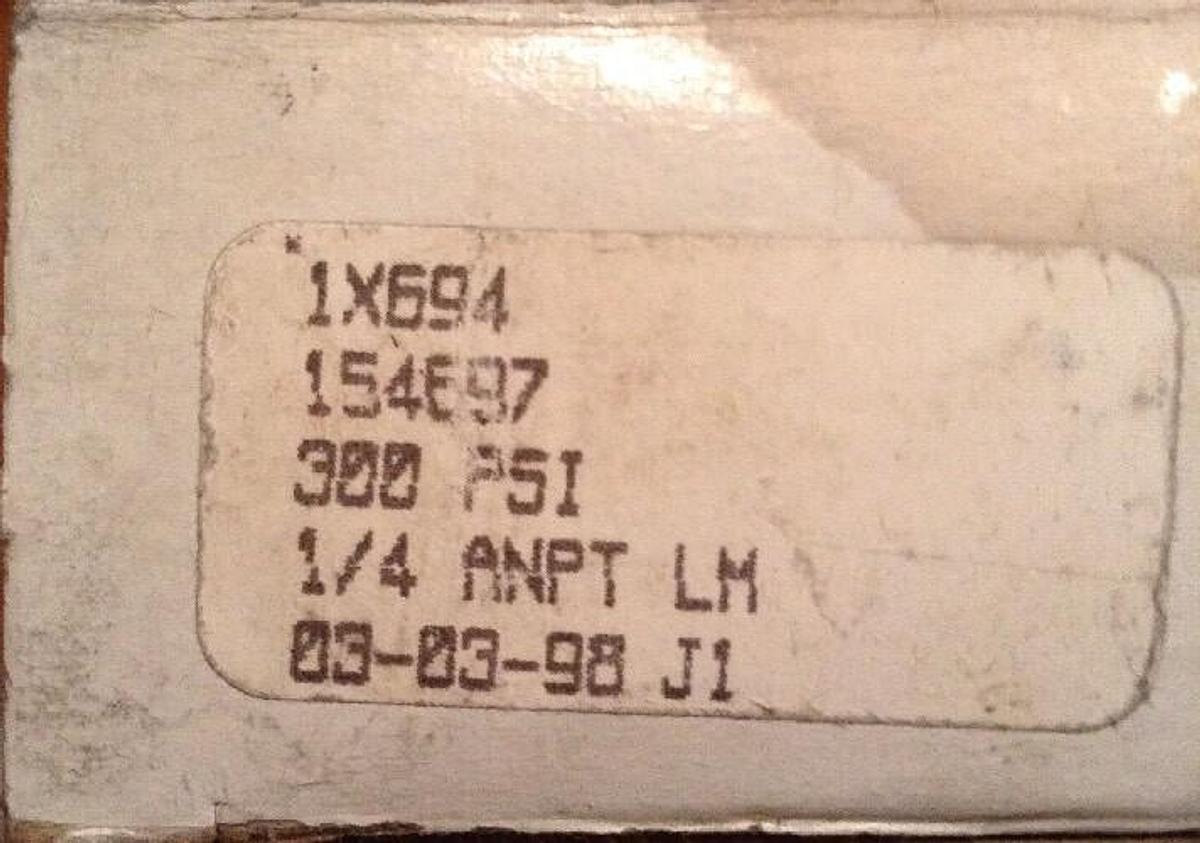 Ametec,1X694 154697,USG Gauge  Liquid Filled 300 PSI