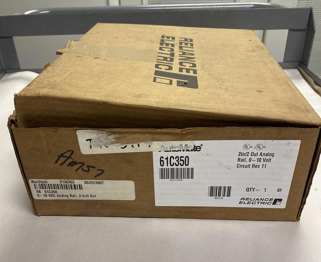 Reliance,61C350,Automate Analog Rail 0 To 10V IN/OUT NOS