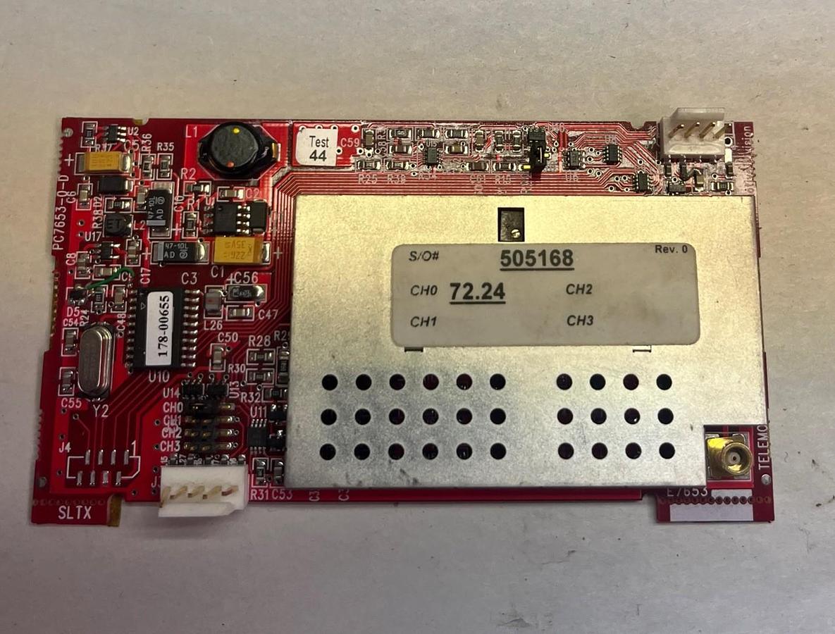 Used TELEMOTIVE,PC7653-0-D,REMOTE RADIO FREQUENCY BOARD