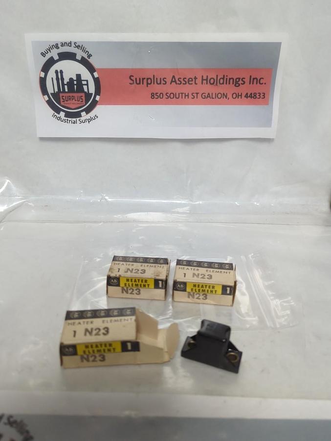 ALLEN BRADLEY,N23,THERMAL OVERLOAD HEATER ELEMENT LOT OF 3 NOS
