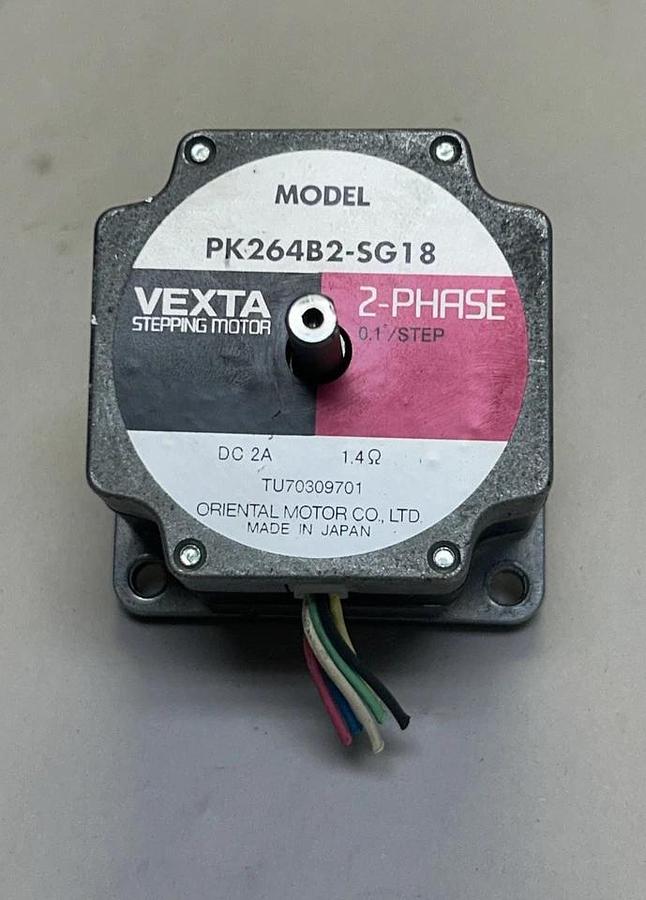 Used ORIENTAL MOTOR,PK264B2-SG18,STEPPER MOTOR