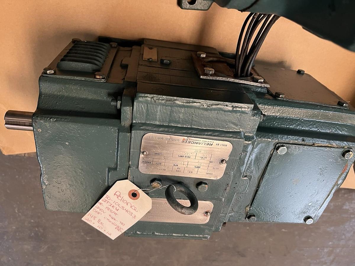 Used RELIANCE,188AT,DC MOTOR 5HP TR 240VDC 1750/2300 RPM
