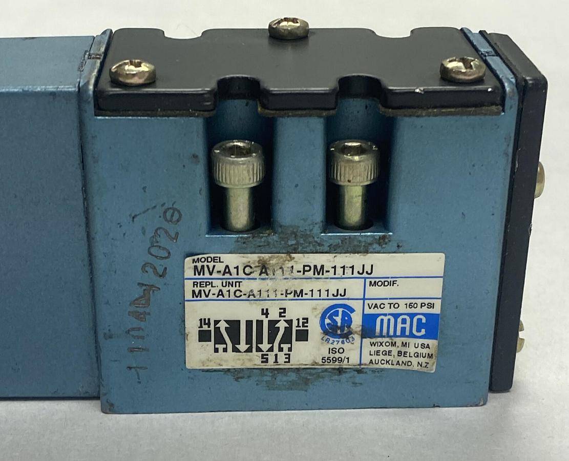 Used MAC,MV-A1C-A111-PM-111JJ,Solenoid Valve