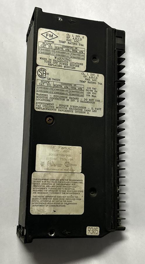 Used GE FANUC,IC660TSS100/IC660TSS100E, TERMINAL ASSEMBLY