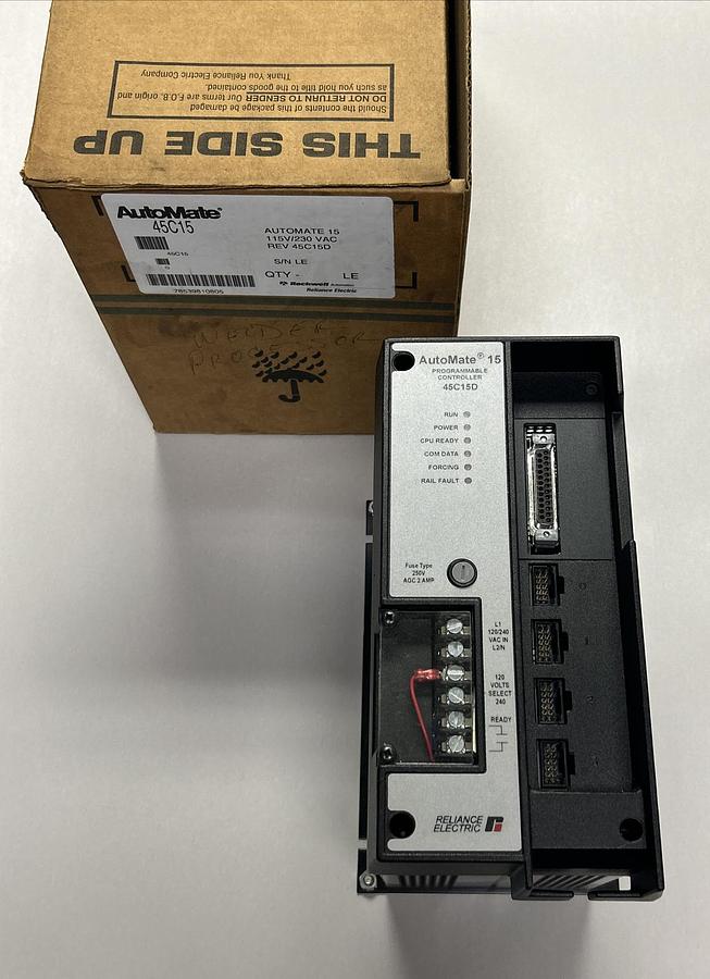 Used RELIANCE,45C15D,AUTOMATE PROGRAMMABLE CONTROLLER NEW