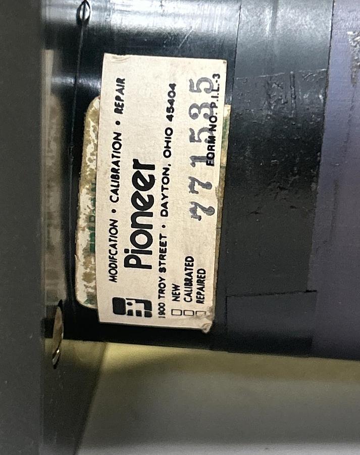 Used PIONEER,771535,PANEL METER 10-50 DC MILLIAMPRERES