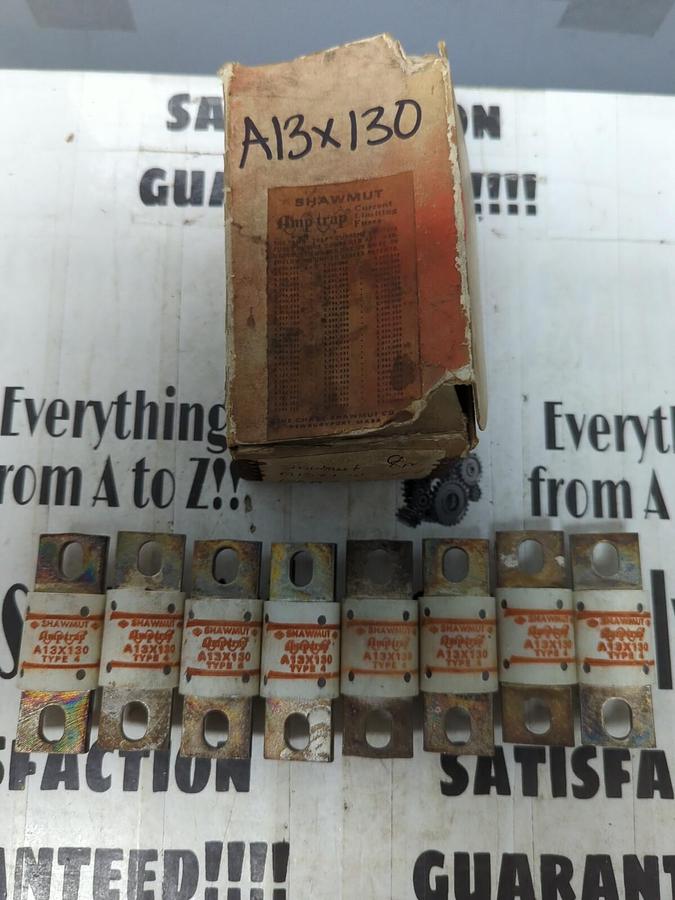 FERRAZ SHAWMUT,A13X130,AMP-TRAP FUSES 130A/130V BOX OF 8 NOS