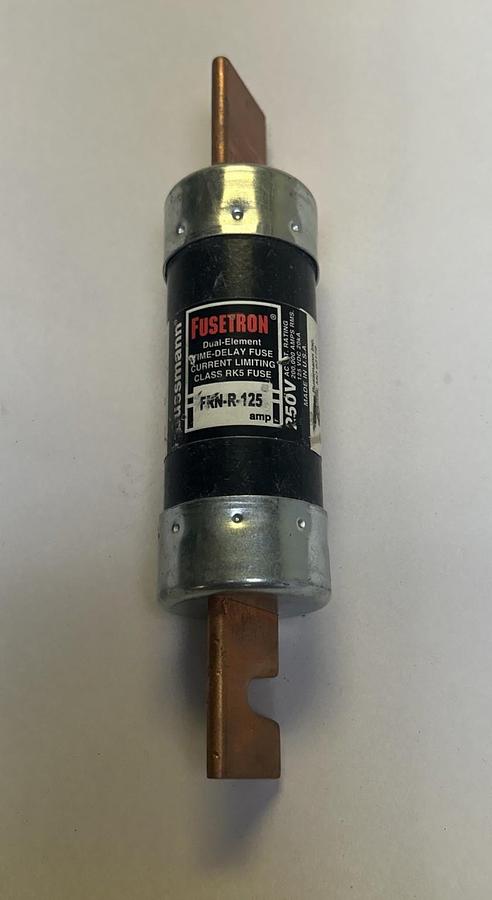 Used BUSSMANN,FRN-R-125,FUSETRON FUSE 125A 250V