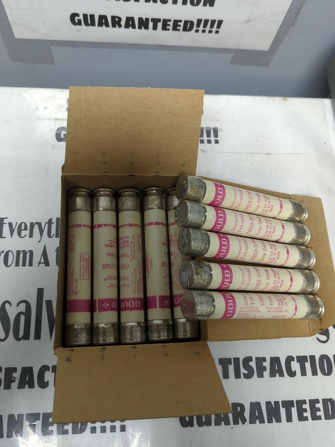 GOULD SHAWMUT,TRS3-2/10R,TRI-ONIC 3-2/10 AMP FUSES BOX OF 10 NOS