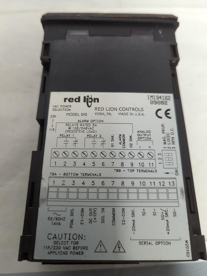 Used RED LION CONTROLS,IM104162,DIGITAL PANEL METER/COUNTER 09082 PRE-OWNED