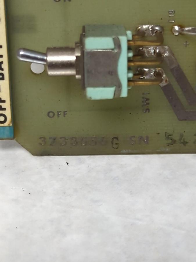 Used BENDIX,3733556,S5 MONITOR (WITH/LATCH) & MEMORY POWER REGULATOR CIRCUIT BOARD