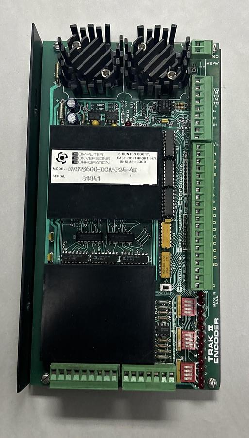 Used COMPUTER CONVERSIONS CORP,EVST3600-DCA-P24-4K,TRAK II ENCODER