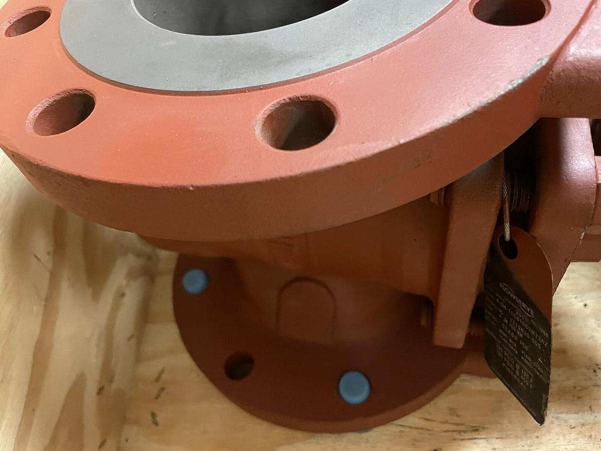 Used FLOWSERVE,4-G4-11C810B0M33AZ,4INCH CLASS 150 SLEEVELINE PLUG VALVE WCB CF8M CD4M