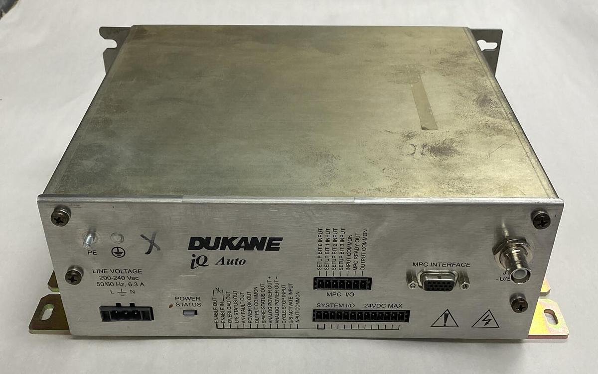 Used Dukane IQ Auto,40AT069-2N-M0-K1,Power Supply 200-240V 50/60 Hz 6.3 A