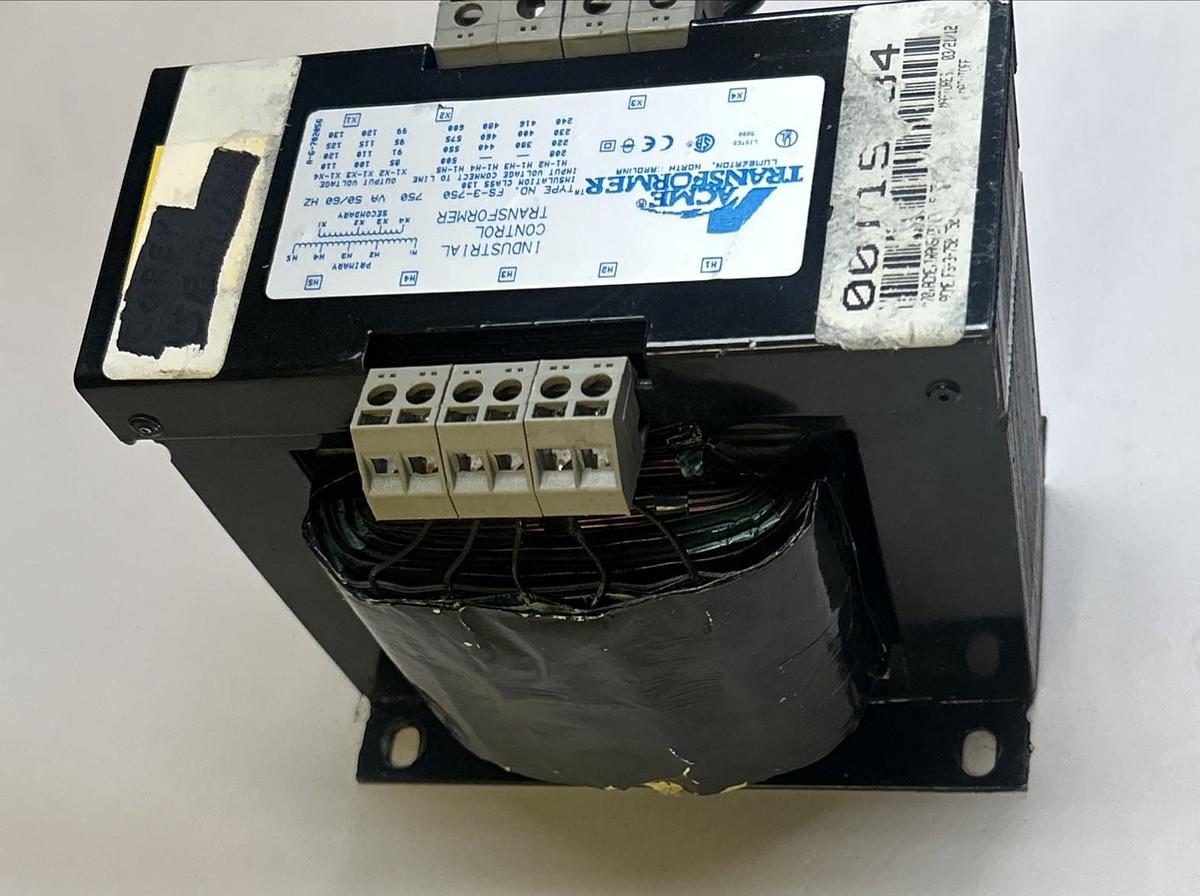 Used ACME,FS-3-750,INDUSTRIAL CONTROL TRANSFORMER 750VA 50/60HZ