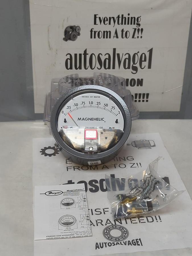 DWYER,102004-00,MAGNETIC DIFFERENTIAL PRESSURE GAUGE 0-2 INCH NOS