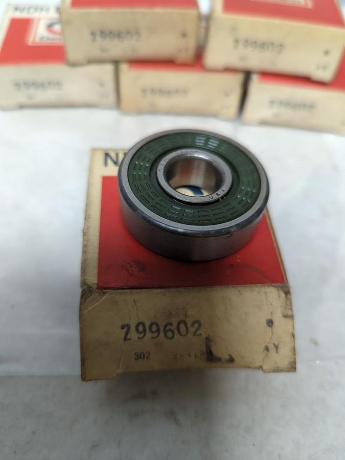 NDH DELCO,Z99602,RUBBER SEALED BALL BEARING LOT OF 6 NOS