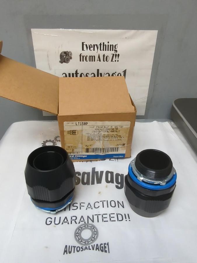 THOMAS & BETTS,LT150P,STRAIGHT CONDUIT CONNECTOR 1-1/2 INCH BOX OF 2